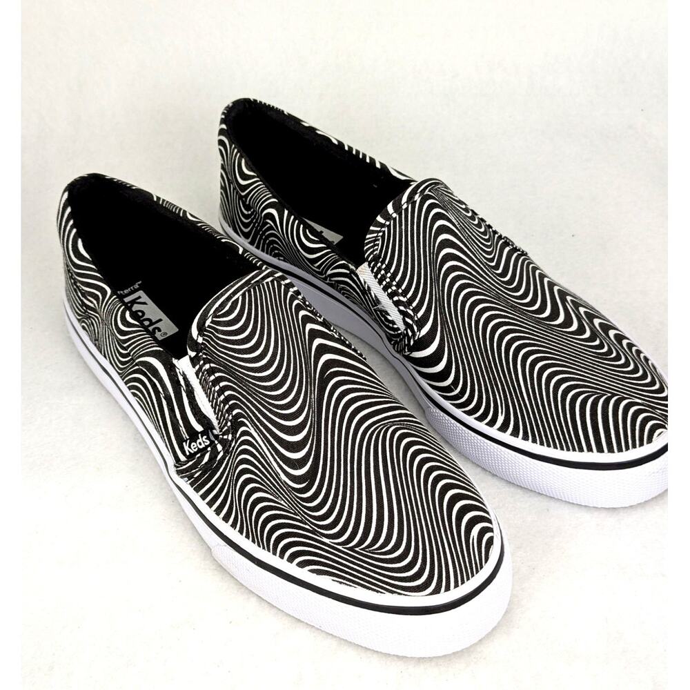 Keds shoes sz 8 NWOT Black and White swirl